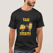Taco Vs Burrito Tacos Boxing Ghandschoenen Vlees V T-shirt (Voorkant)
