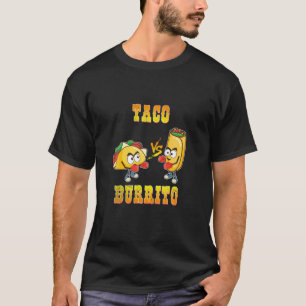 Taco Vs Burrito Tacos Boxing Ghandschoenen Vlees V T-shirt