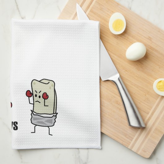 Taco vs burrito theedoek (Quarter Fold)