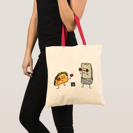 Taco vs burrito tote bag (Voorkant (product))