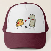 Taco vs burrito trucker pet (Voorkant)