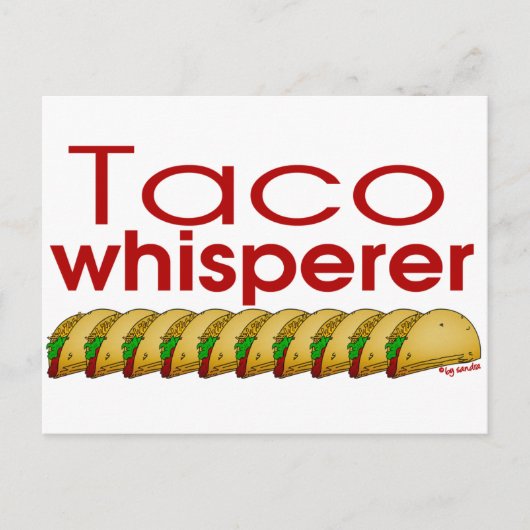 Taco Whisperer Briefkaart (Voorkant)