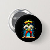 Taco Worstelen Cinco De Mayo Feest Fun Ronde Button 5,7 Cm (Voorkant /achterkant)