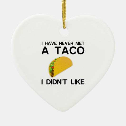 TACO ZOALS KERAMISCH ORNAMENT (Voorkant)