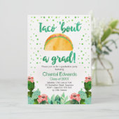 Taco'Bout A Afstudeerder Party Invitation Kaart (Staand voorkant)