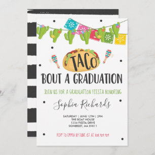 Taco'Bout A Afstuderen Fiesta Graduation Party Kaart