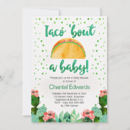 Taco'Bout A Baby Fiesta Baby shower Invitation Kaart