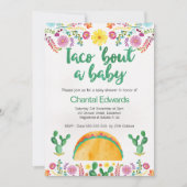 Taco'Bout A Baby Fiesta Baby shower Invitation Kaart (Voorkant)