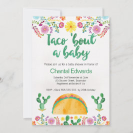 Taco'Bout A Baby Fiesta Baby shower Invitation Kaart