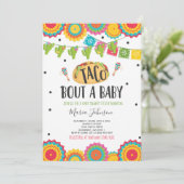 Taco'Bout A Baby Fiesta Baby shower Kaart (Staand voorkant)
