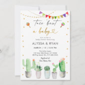 Taco'Bout A Baby Fiesta Cactus Baby shower Kaart (Voorkant)