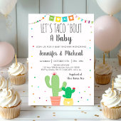 Taco'Bout A Baby Fiesta Cactus Baby shower Kaart
