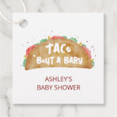 Taco'Bout a Baby shower Fiesta Gift Bedankjes Labels (Voorkant)
