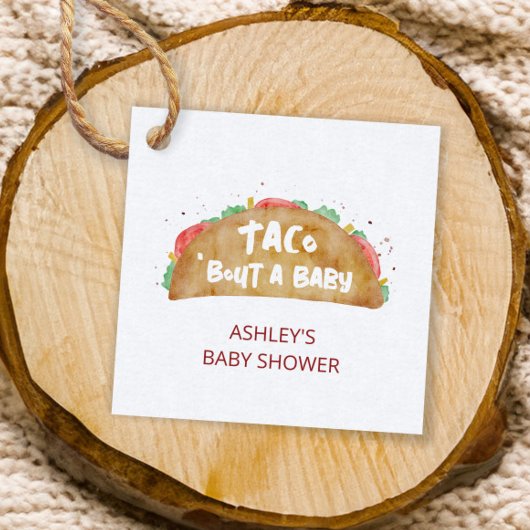 Taco'Bout a Baby shower Fiesta Gift Bedankjes Labels