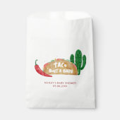 Taco'Bout a Baby shower Fiesta Persoonlijk Bedankzakje (Voorkant)