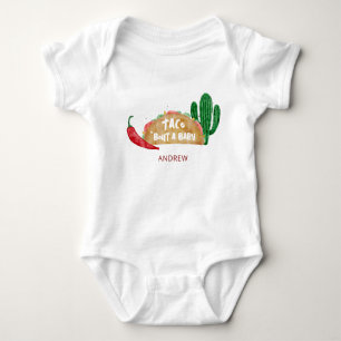 Taco'Bout a Baby shower Fiesta Persoonlijk Romper