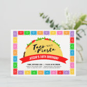 Taco'Bout A Fiesta Invitation Kaart (Staand voorkant)
