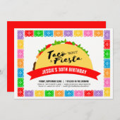 Taco'Bout A Fiesta Invitation Kaart (Voorkant / Achterkant)