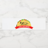 Taco'Bout A Fiesta Waterfles Etiket (Enkel label)