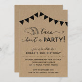 Taco'Bout a Party Birthday Invitation Kaart (Voorkant / Achterkant)