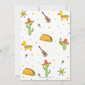 Taco'Bout a Party Fiesta Cumpleaños Birthday  Kaart (Achterkant)