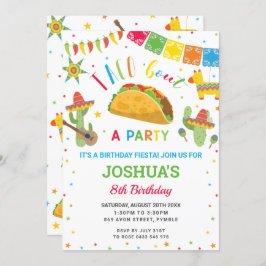 Taco'Bout a Party Fiesta Cumpleaños Birthday  Kaart