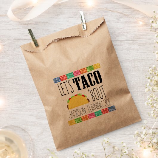 Taco'Bout Birthday Party Bedankzakje (Geknipt)