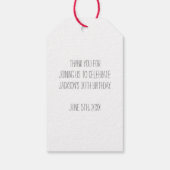 Taco'Bout Birthday Party Cadeaulabel (Achterkant)