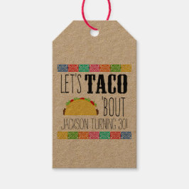Taco'Bout Birthday Party Cadeaulabel