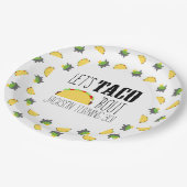 Taco'Bout Birthday Party Papieren Bordje (Gekanteld)