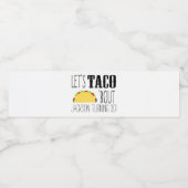Taco'Bout Birthday Party Waterfles Etiket (Enkel label)