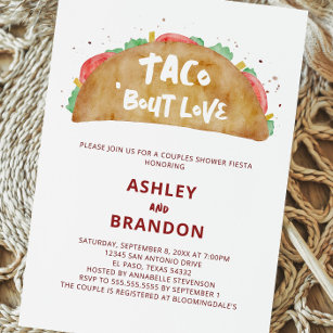 Taco'Bout Love Couples Shower Fiesta Invitation Briefkaart