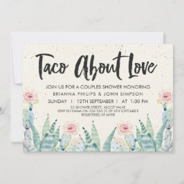 Taco'Bout Love Couples Shower Uitnodiging
