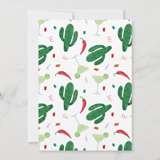 Taco'Bout Love Couples Wedding Shower Fiesta Kaart (Achterkant)