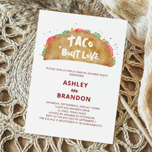 Taco'Bout Love Couples Wedding Shower Fiesta Kaart