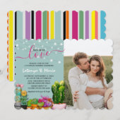 Taco'bout Love Fiesta Couples Shower Foto Kaart (Voorkant / Achterkant)