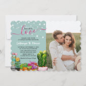 Taco'bout Love Fiesta Couples Shower Foto Kaart (Voorkant)