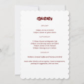 Taco'Bout Love Wedding Bachelorette Fiesta Kaart (Achterkant)