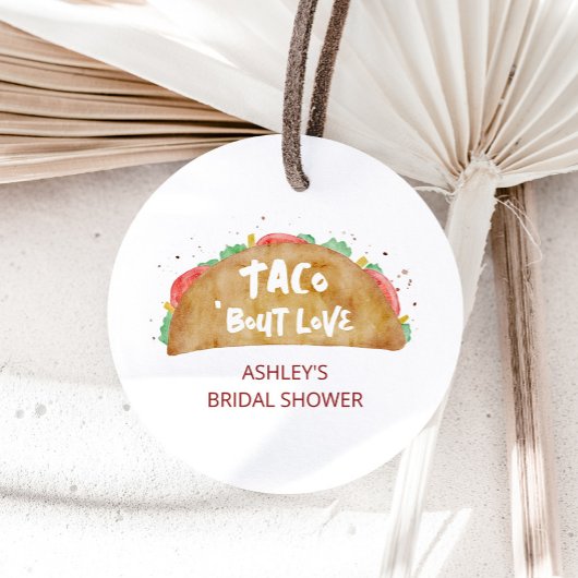 Taco'Bout Love Wedding Vrijgezellenfeest Fiesta Bedankjes Labels