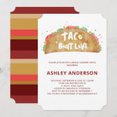 Taco'Bout Love Wedding Vrijgezellenfeest Fiesta Kaart (Voorkant / Achterkant)