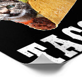 Tacocat achterstevoren gespeld is Tacocat Funny Ca Poster (Hoek)