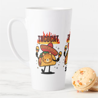 Tacocat achterstevoren gespeld is Tacocat Latte Mok