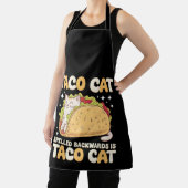 Tacocat achterstevoren gespeld Taco Cat Mexicaans Schort (Insitu)