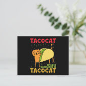 Tacocat achterstevoren gespeld tacos katten Cinco  Briefkaart (Staand voorkant)