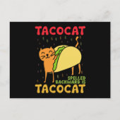 Tacocat achterstevoren gespeld tacos katten Cinco  Briefkaart (Voorkant)