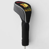 Tacocat achterstevoren gespeld tacos katten Cinco  Golfheadcover (Schuin)