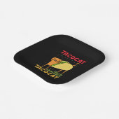 Tacocat achterstevoren gespeld tacos katten Cinco  Papieren Bordje (Gebogen)