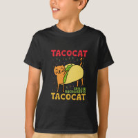 Tacocat achterstevoren gespeld tacos katten Cinco 