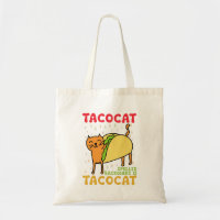 Tacocat achterstevoren gespeld tacos katten Cinco