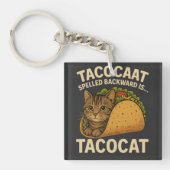 TACOCAT ACHTERWAARTS GESPELD IS... - Love Cat en T Sleutelhanger (voorkant)